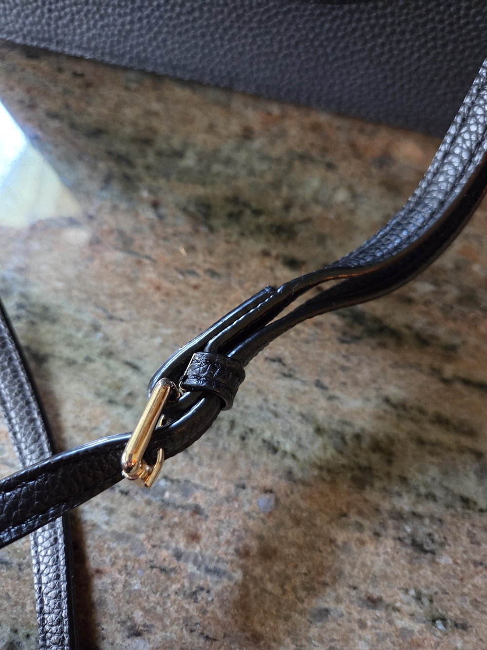kate spade Black Leather Shoulder Bag with Soft Yellow Floral Wristlet - Picture 13 of 13